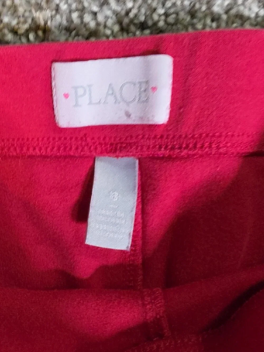 The Children's Place Red Flare Front-Seam Leggings